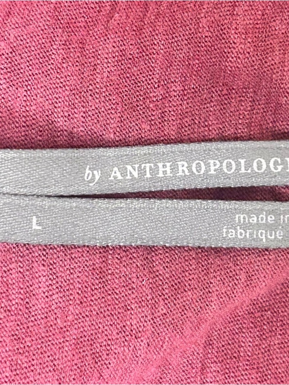 Anthropologie Burgundy Pintuck Boho Peasant Blouse L - Picture 5 of 6